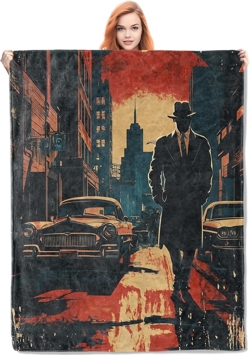 Home Textiles & Decorations - Noir Detective Blanket Gifts for Women