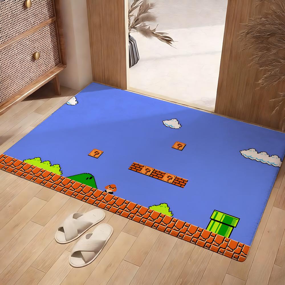 Home Textiles Images - Anime Pixel Image Floor Mat Soft