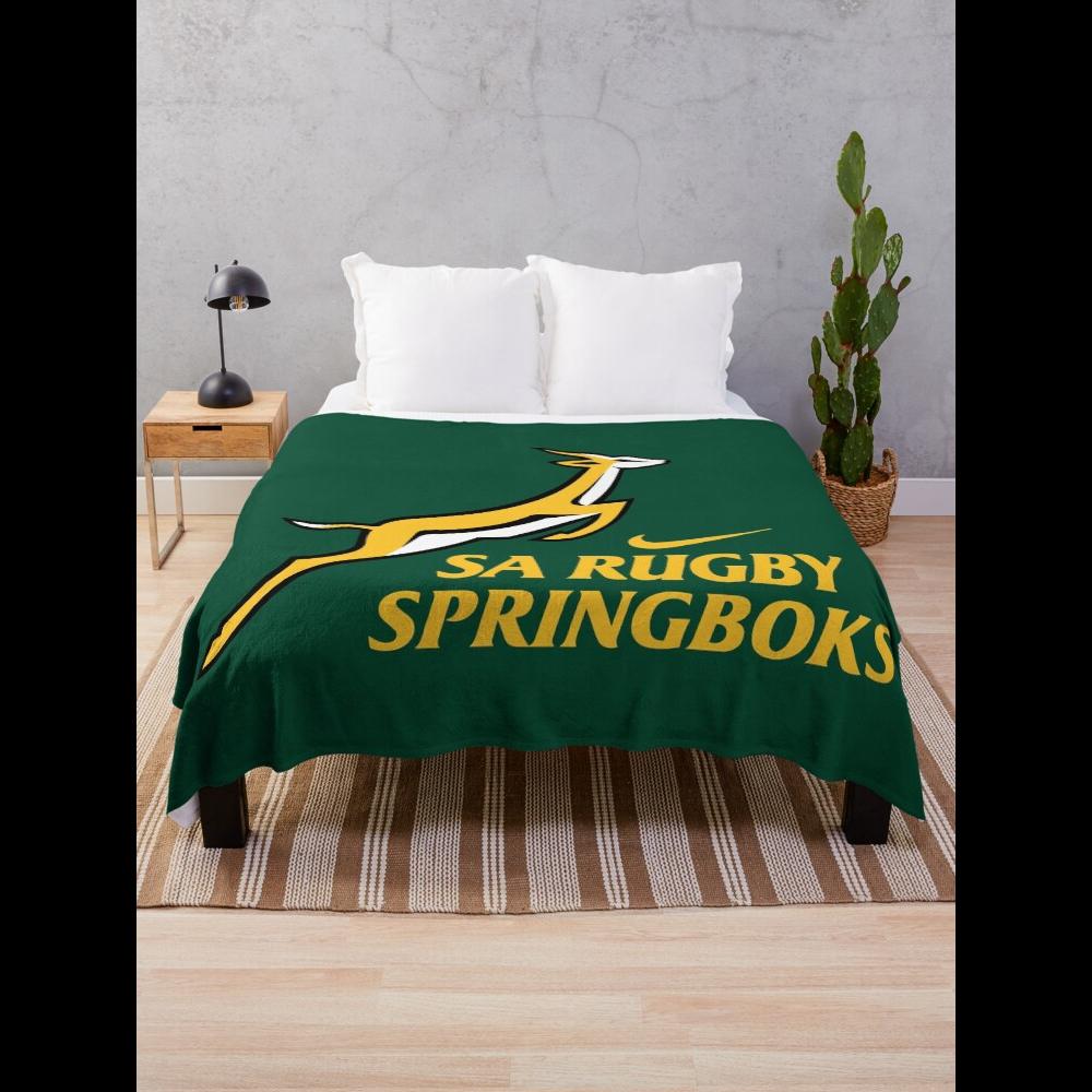 Home Textiles Throw - Springbok Rugby Throw Blanket Official Springboks