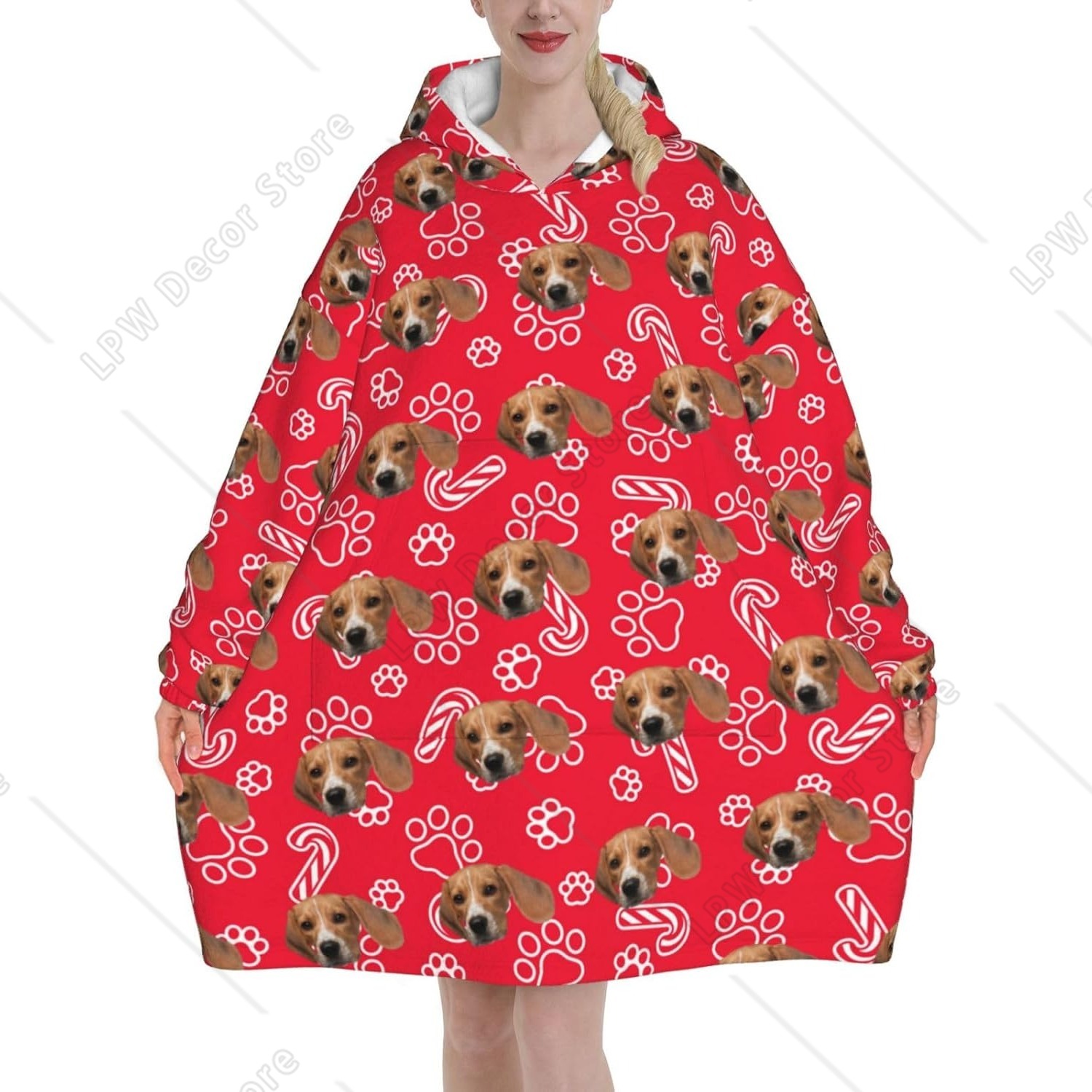 Custom Wearable Blanket Hoodie - Home Textiles Photos review and price