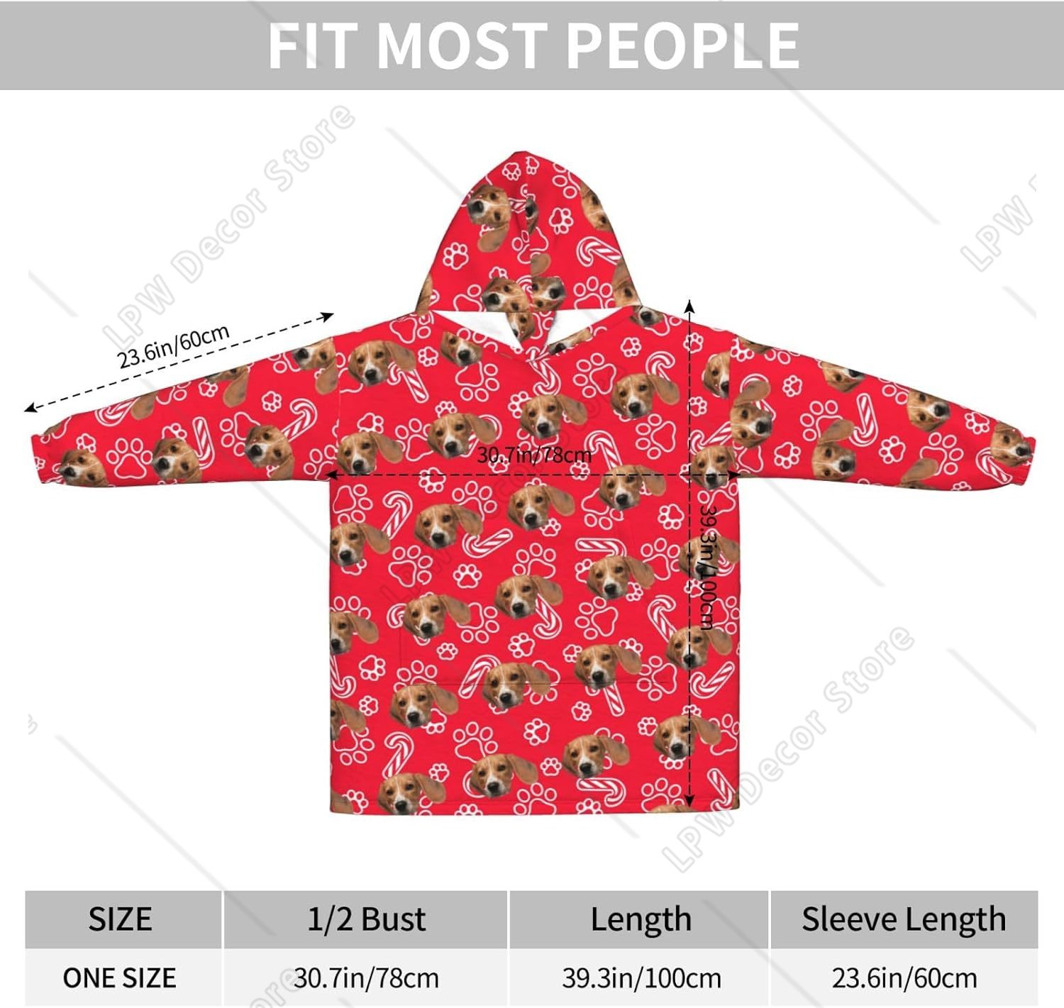 Custom Wearable Blanket Hoodie - Home Textiles Photos review and price