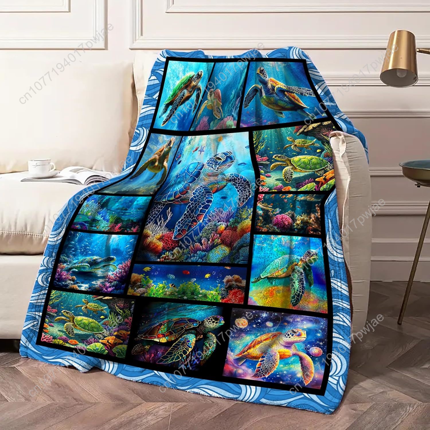 Sea Turtle Flannel Throw Blank - Home Textiles Throw review and price