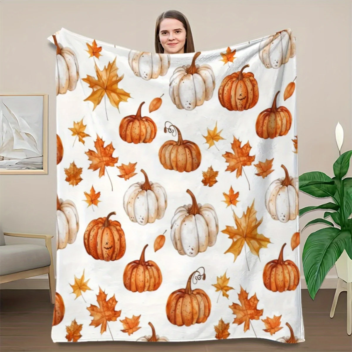 Thanksgiving Throw Blanket – C - Home Textiles Turkey review and price