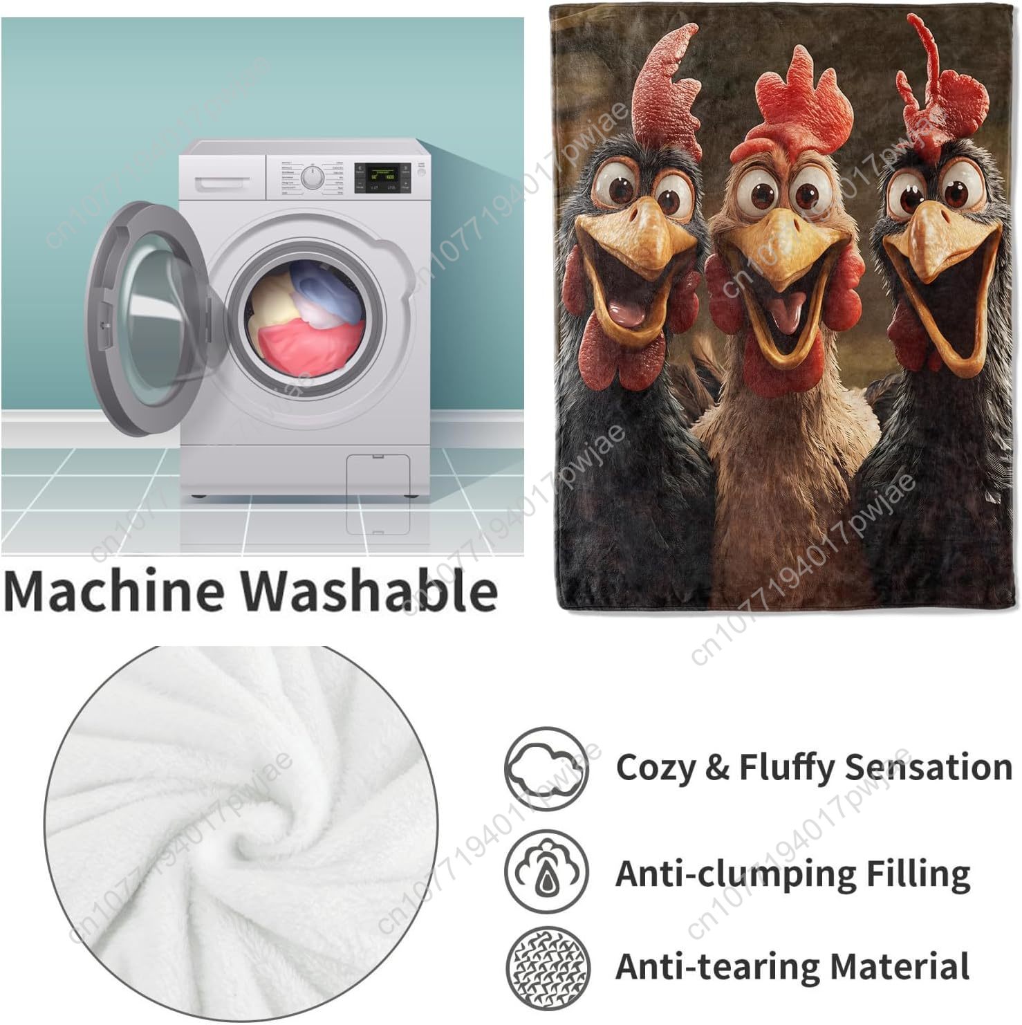 Chickens Blanket Gifts for Wom - Home Textiles & Decorations review and price