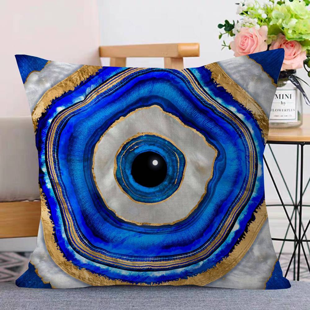 Turkey Blue Heart Evil Eye Cus - Home Textiles Turkey review and price