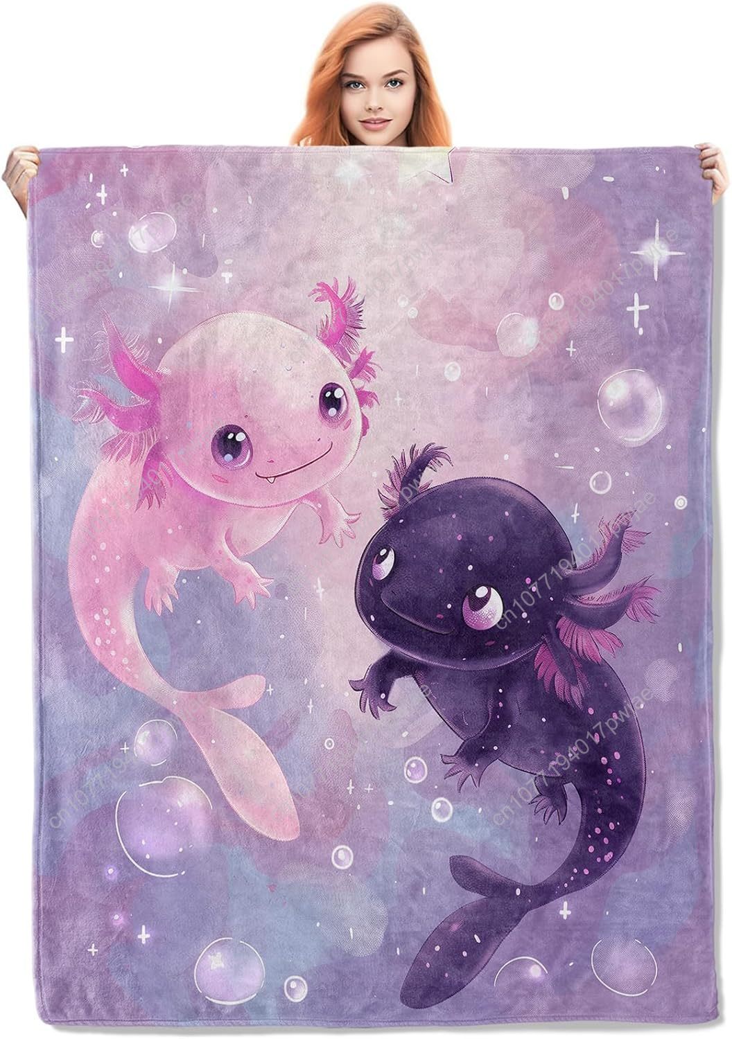 Axolotl Blanket Cute Axolotls  - Home Textiles & Decorations review and price