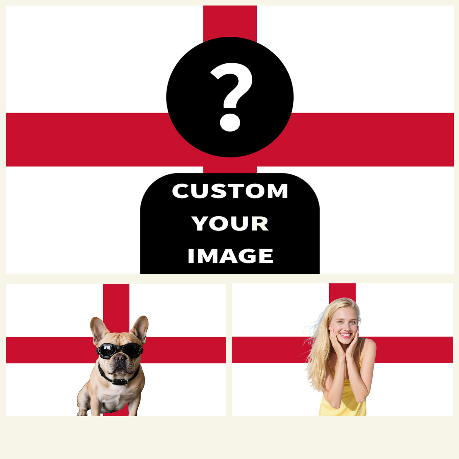 1pc 2D FLAT Personalize Englan - Home Textiles Designer review and price