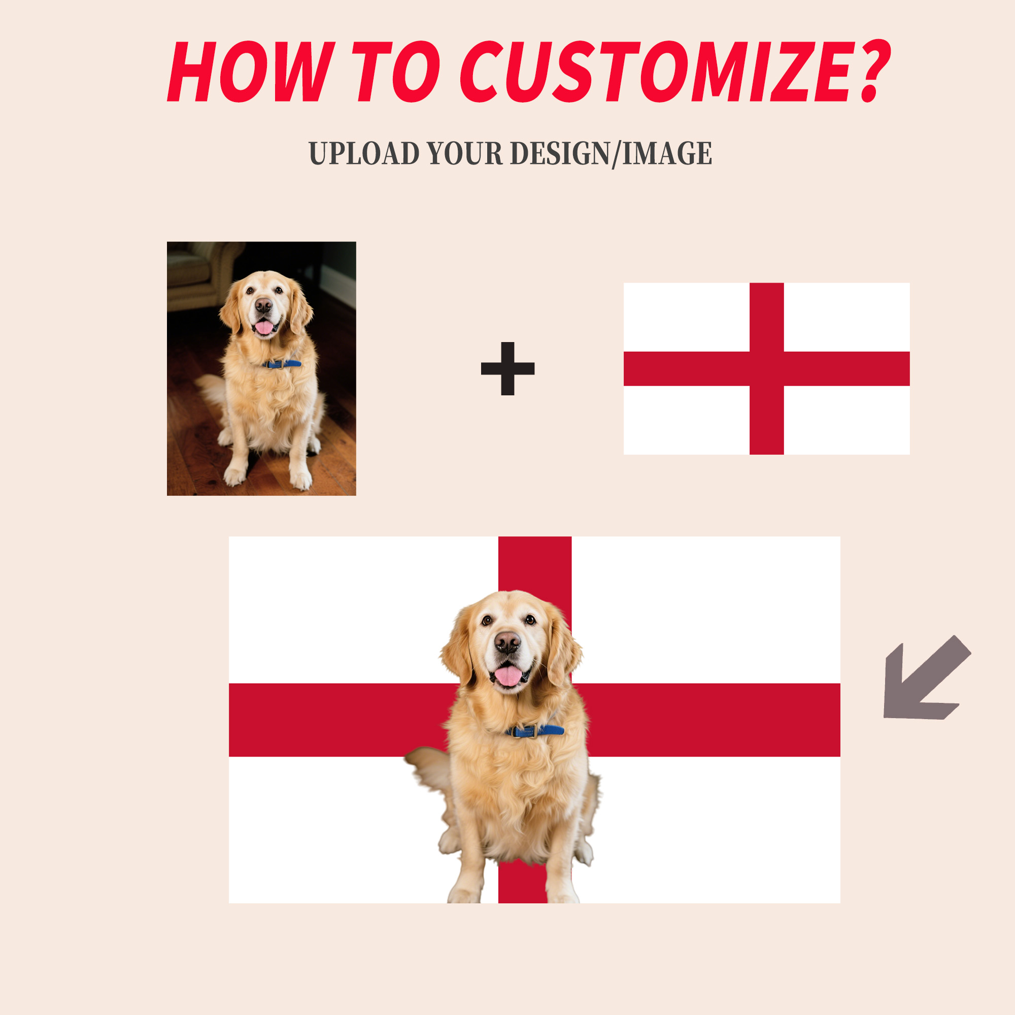 1pc 2D FLAT Personalize Englan - Home Textiles Designer review and price