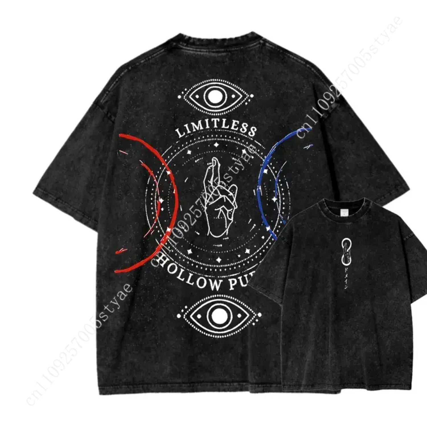 Anime  Gojo Satoru Print T-shi - Quilt Cotton Summer review and price