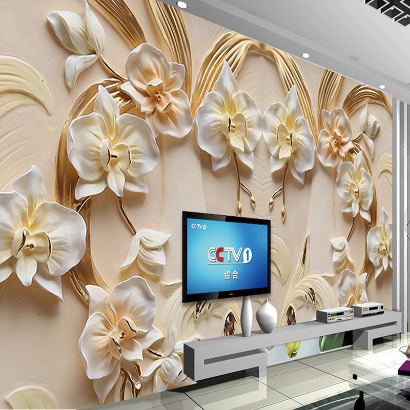 Custom Photo Wallpaper 3D Reli - Home Textiles Photos review and price