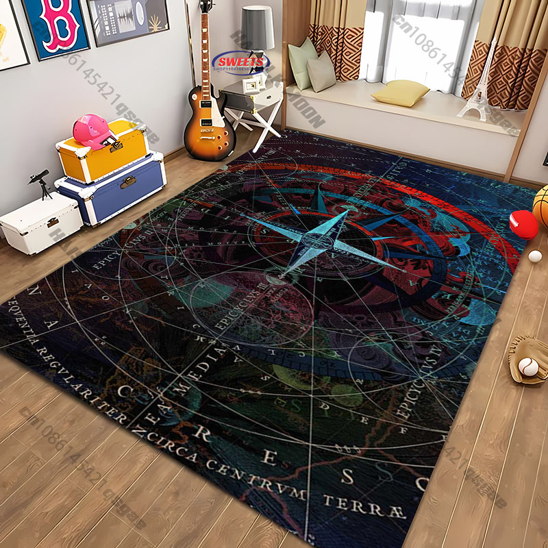 Compass Design Rug for Modern  - Home Textiles Designer review and price