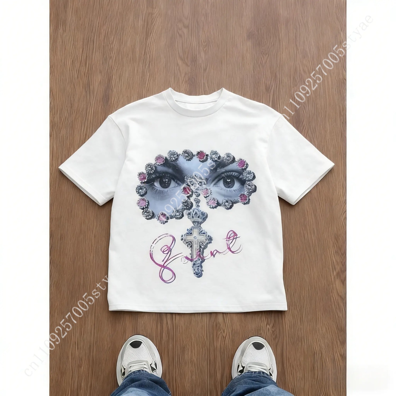 Men's Loose Fit Graphic Print  - Quilt Cotton Summer review and price