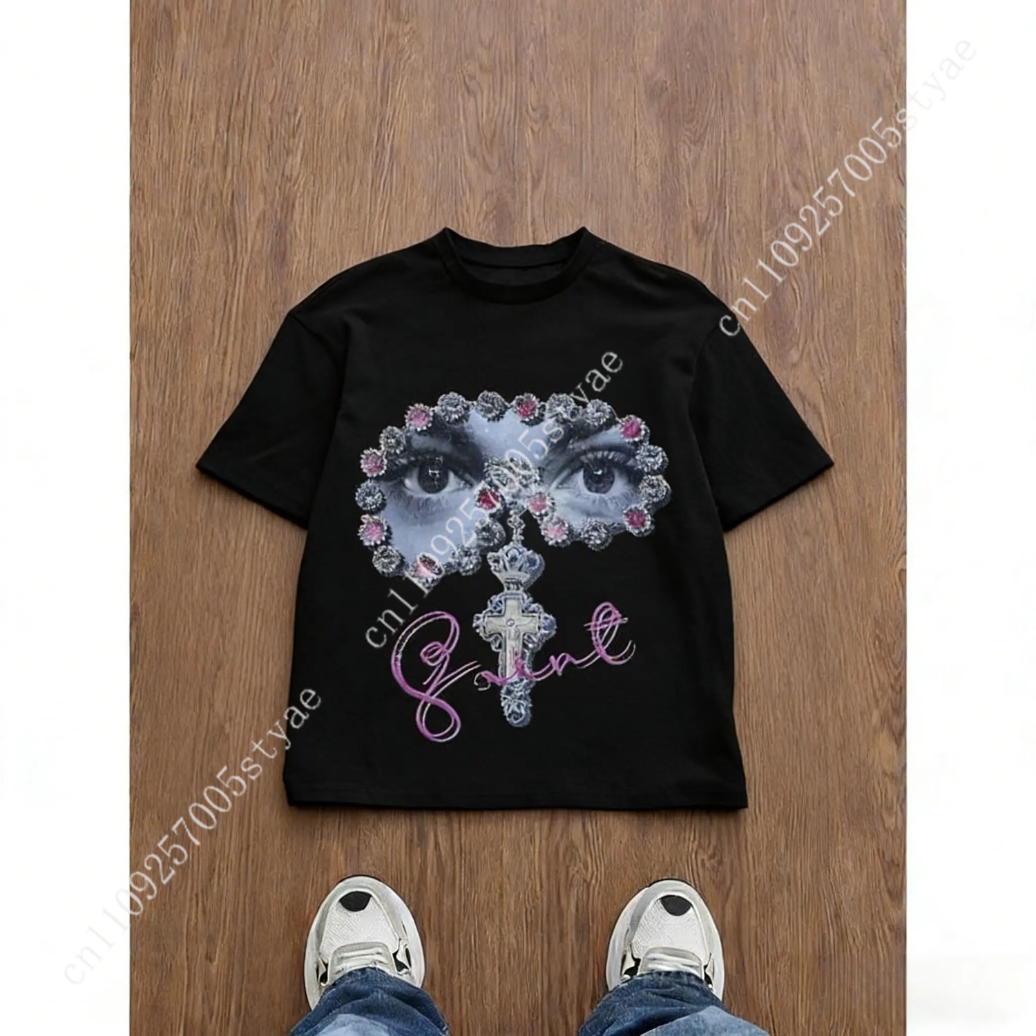 Men's Loose Fit Graphic Print  - Quilt Cotton Summer review and price
