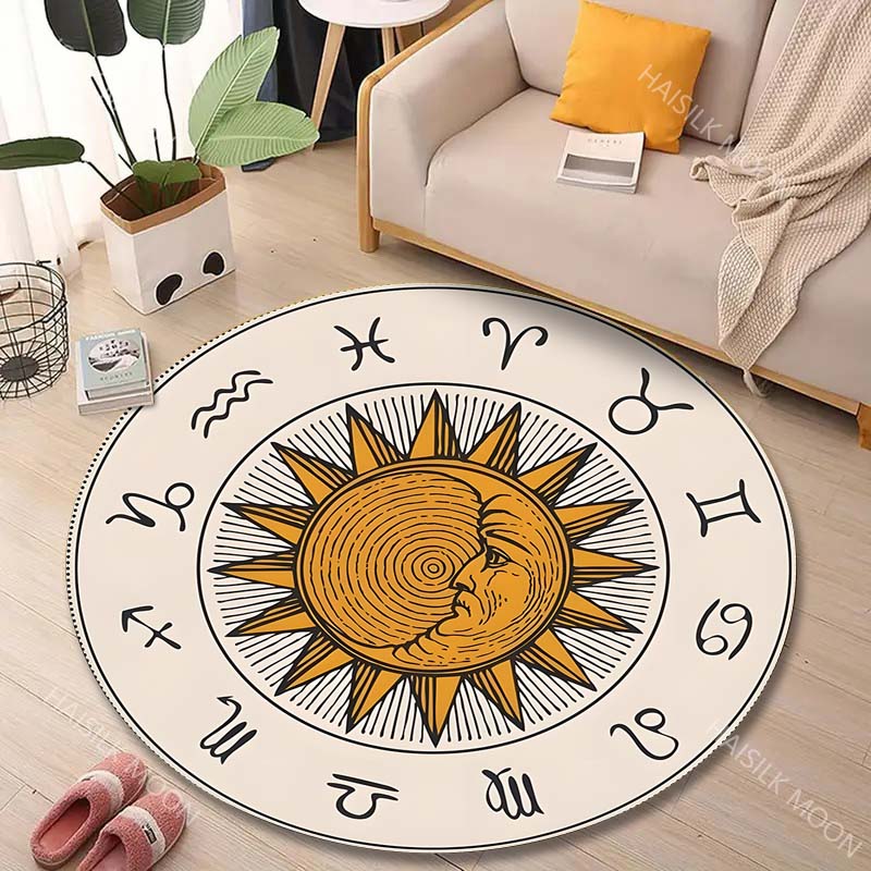 1PC Zodiac signs around sun im - Home Textiles Images review and price