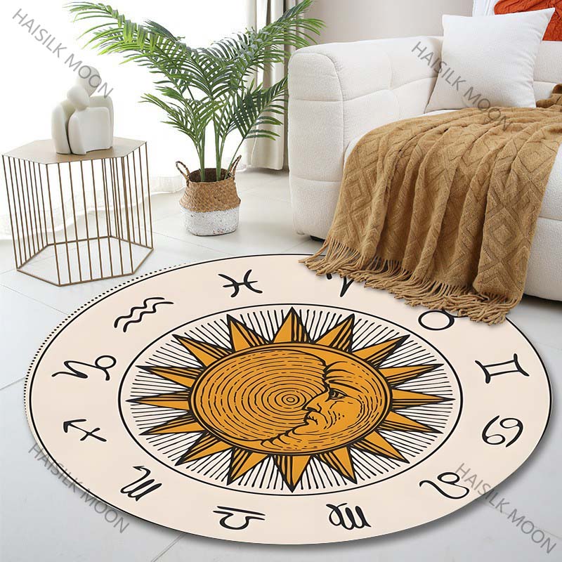 1PC Zodiac signs around sun im - Home Textiles Images review and price