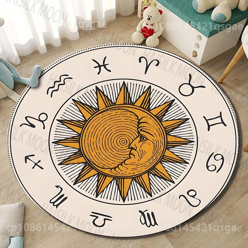 1PC Zodiac signs around sun im - Home Textiles Images review and price
