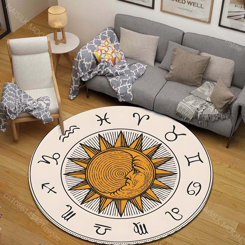 1PC Zodiac signs around sun im - Home Textiles Images review and price
