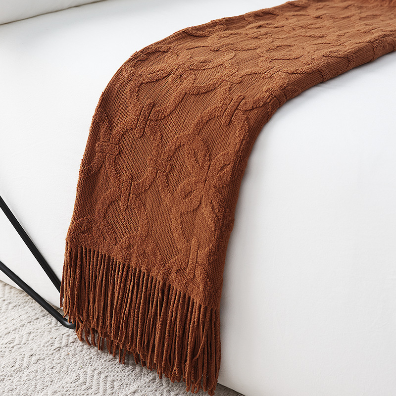 Nordic Knit Bed Runner  Soft T - Home Textiles Throw review and price