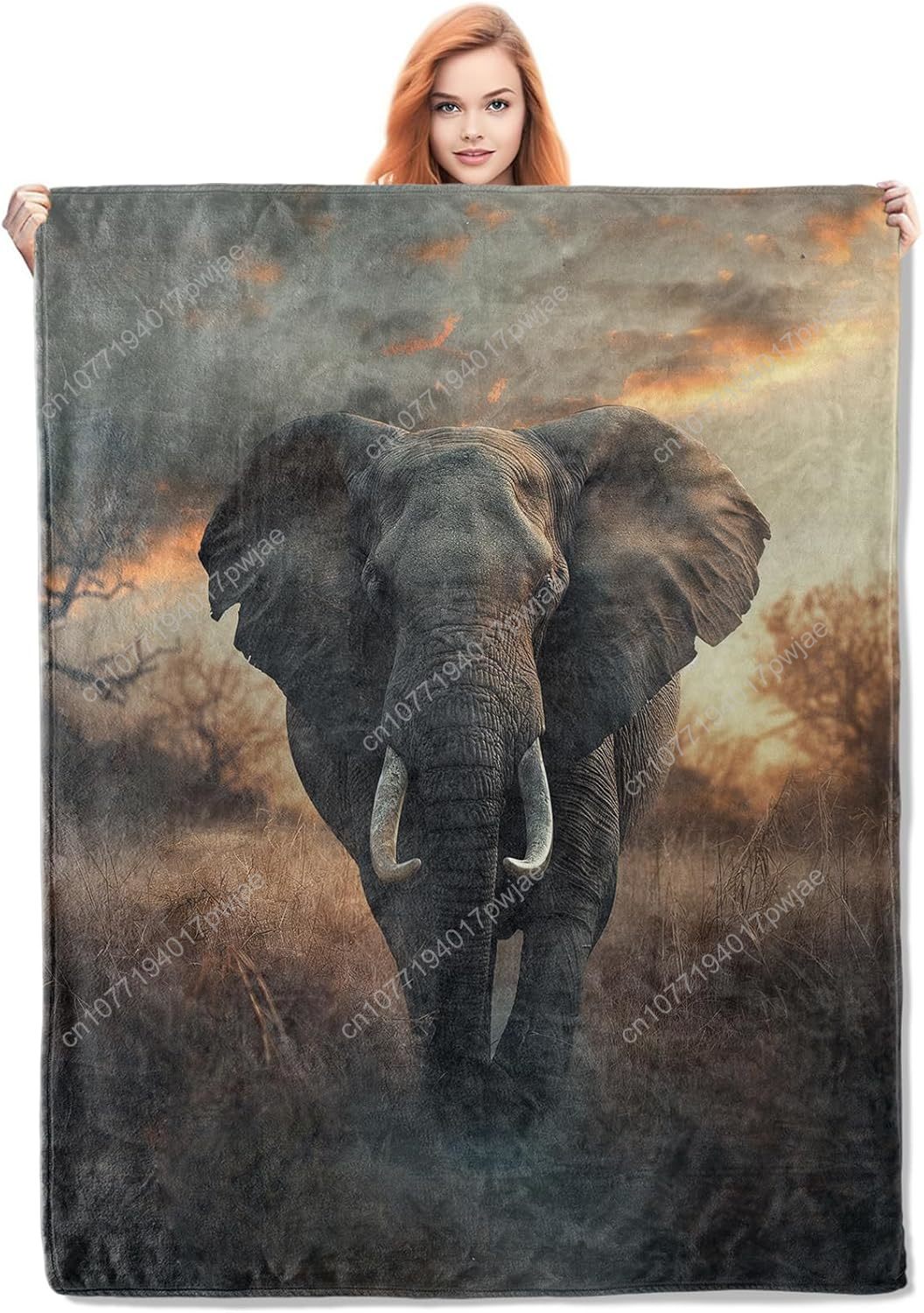 Elephant Fleece Blanket, Reali - Home Textiles Throw review and price
