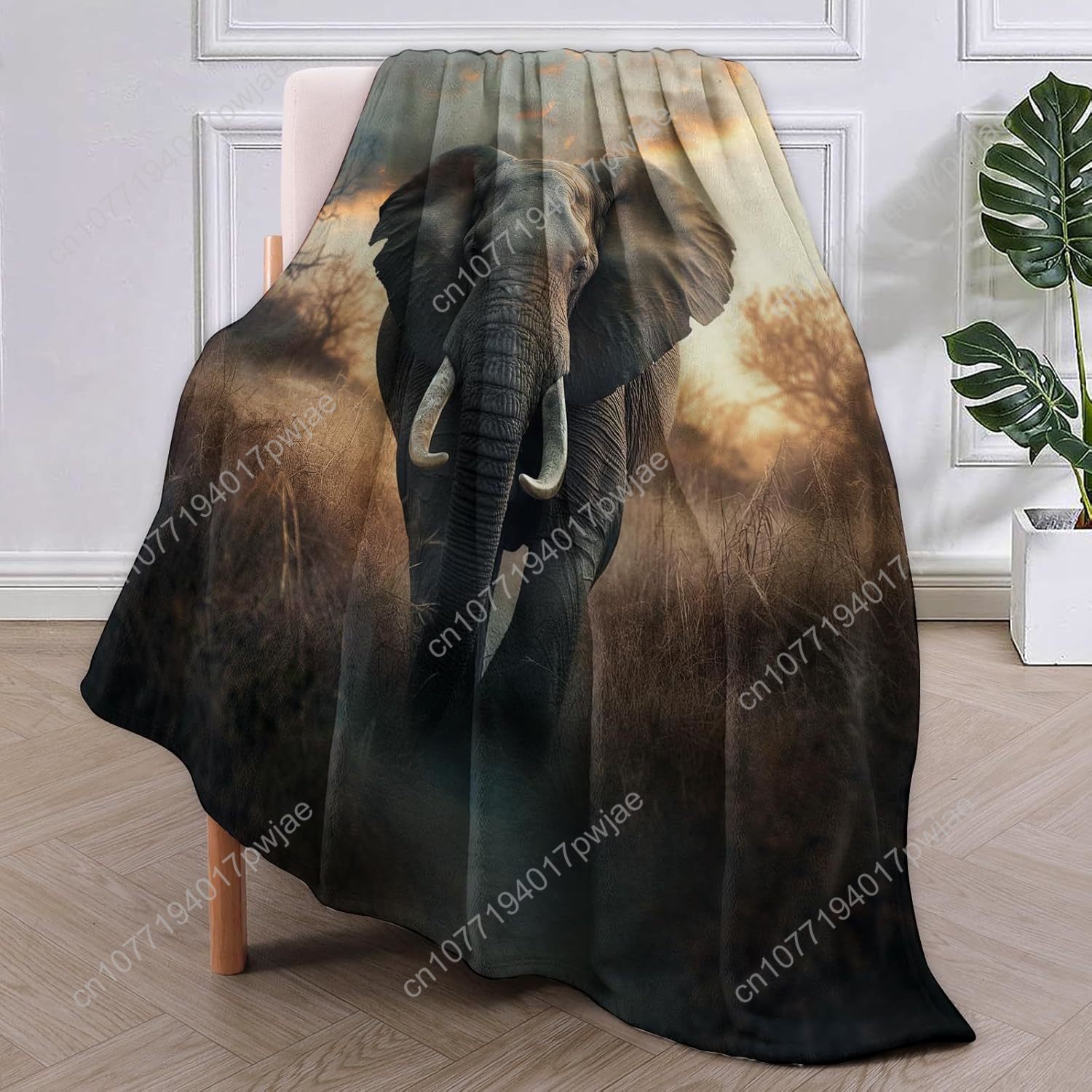 Elephant Fleece Blanket, Reali - Home Textiles Throw review and price
