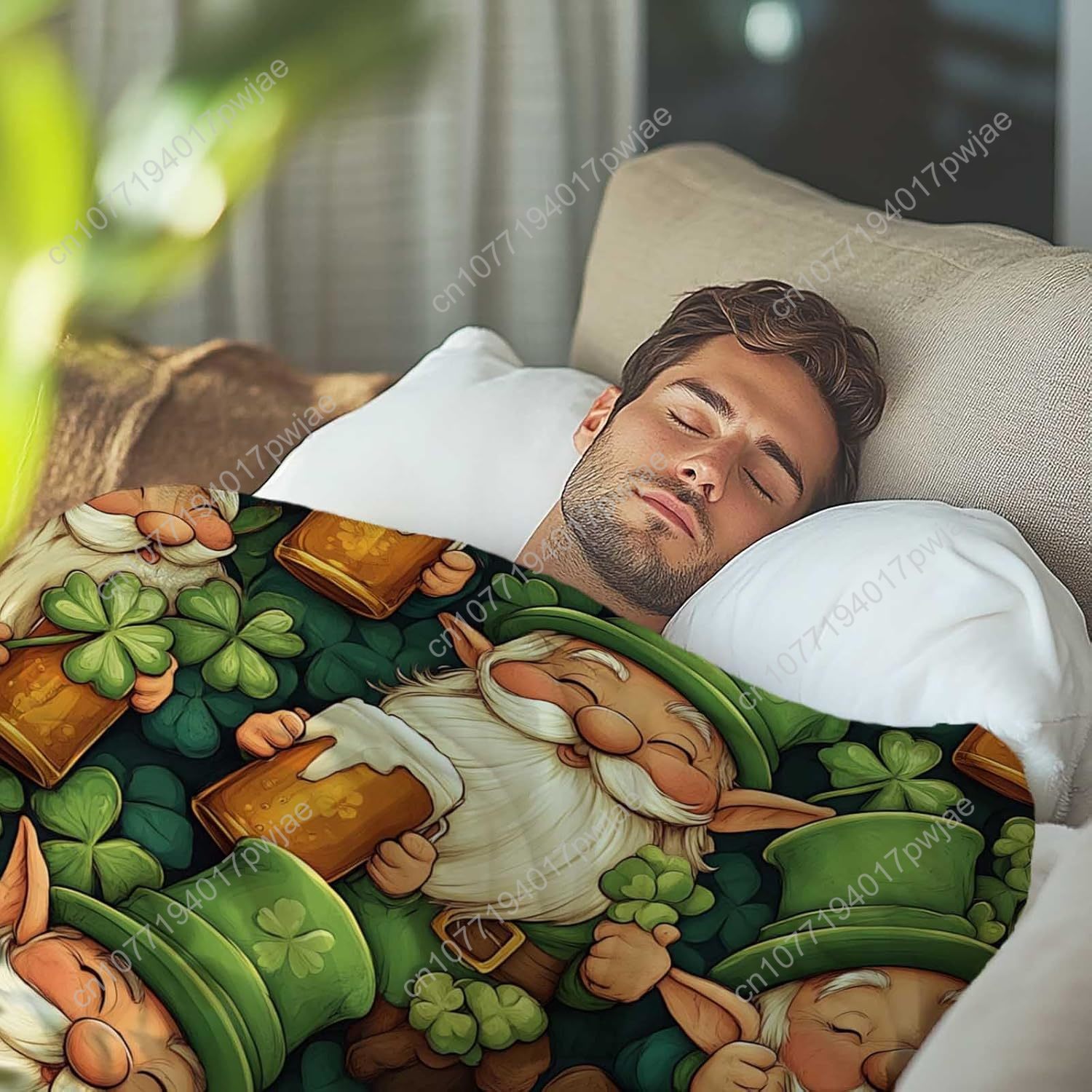St. Patrick’s Day Gnome Throw  - Home Textiles & Decorations review and price