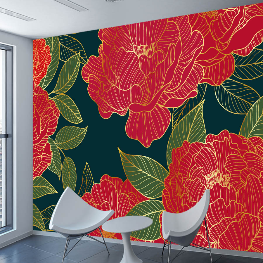 20+ Floral Red Peony Nature Ph - Home Textiles Photos review and price