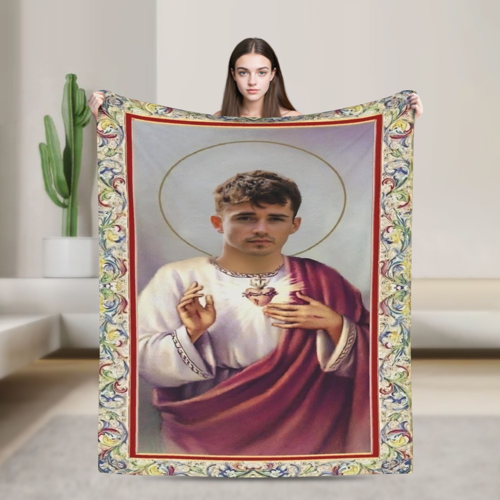 Funny image of Jesus Flannel p - Home Textiles Images review and price