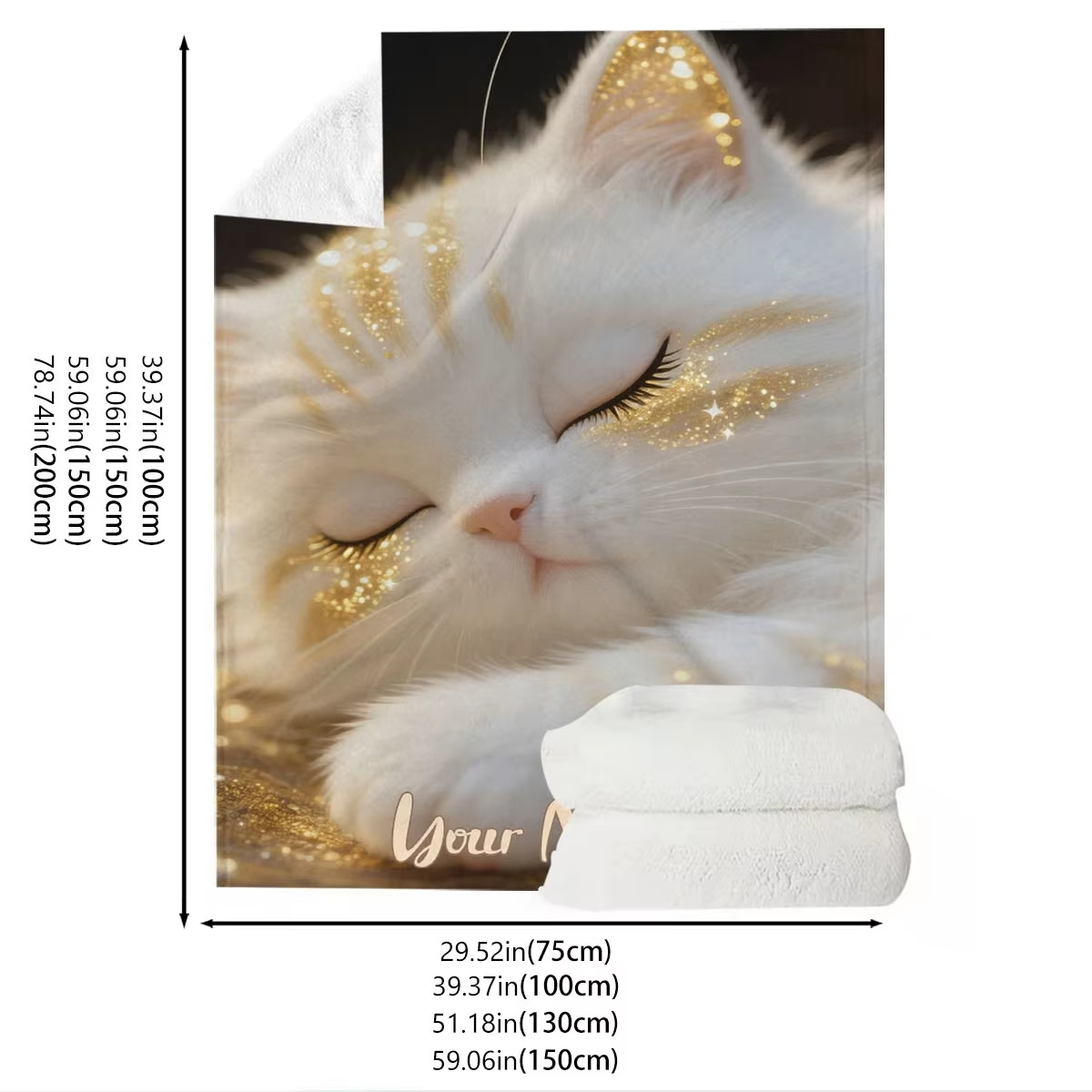 Custom Name Dreamy Cat Pattern - Home Textiles Images review and price