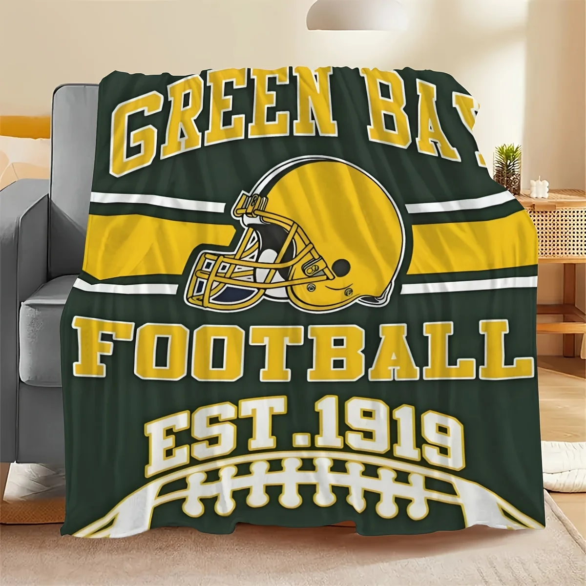 Soft Football Team Blanket Lig - Home Textiles Throw review and price